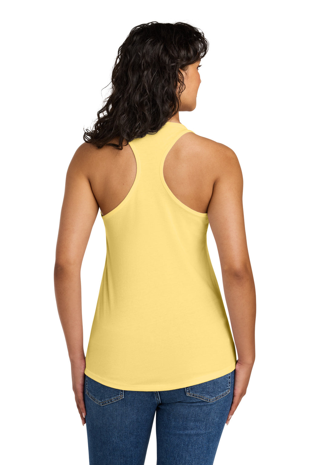 Next Level Apparel Women's Ideal Racerback Tank NL1533 - Banana Cream - back