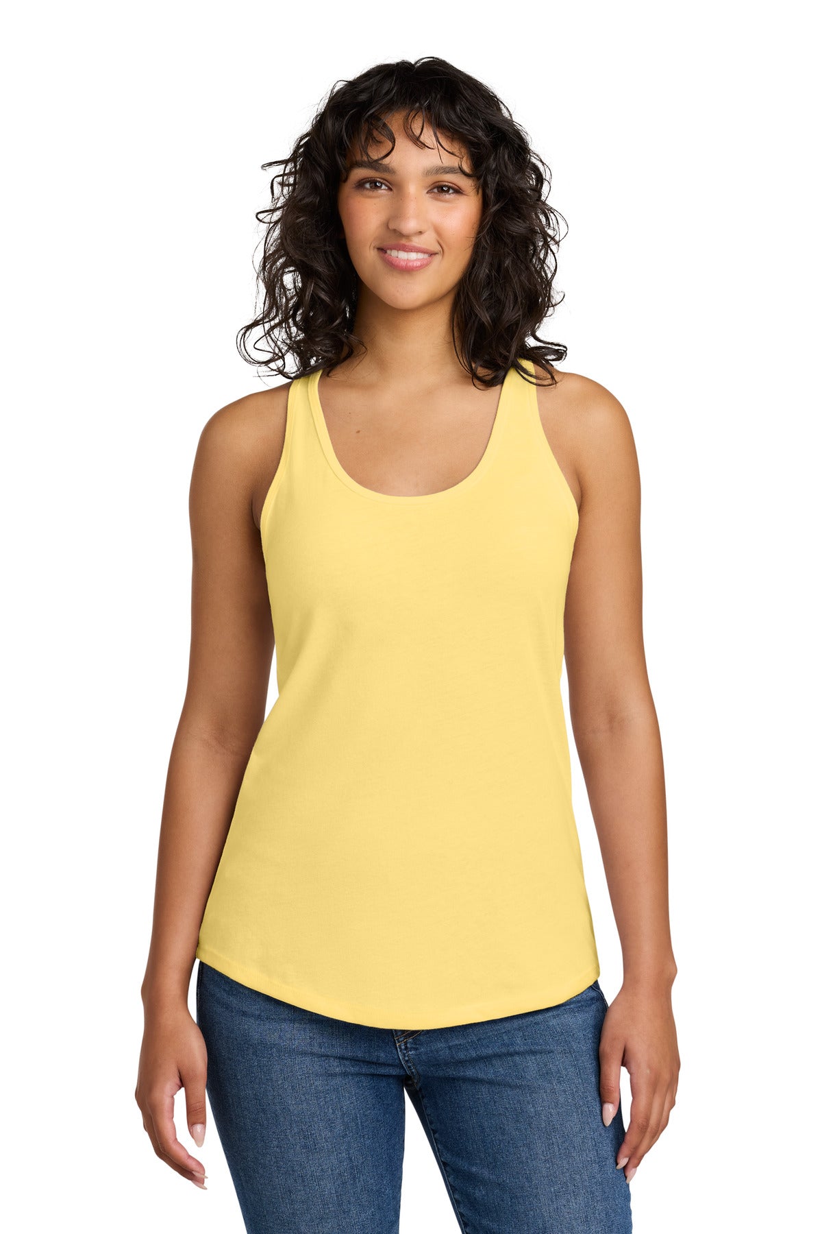 Next Level Apparel Women's Ideal Racerback Tank NL1533 - Banana Cream - front