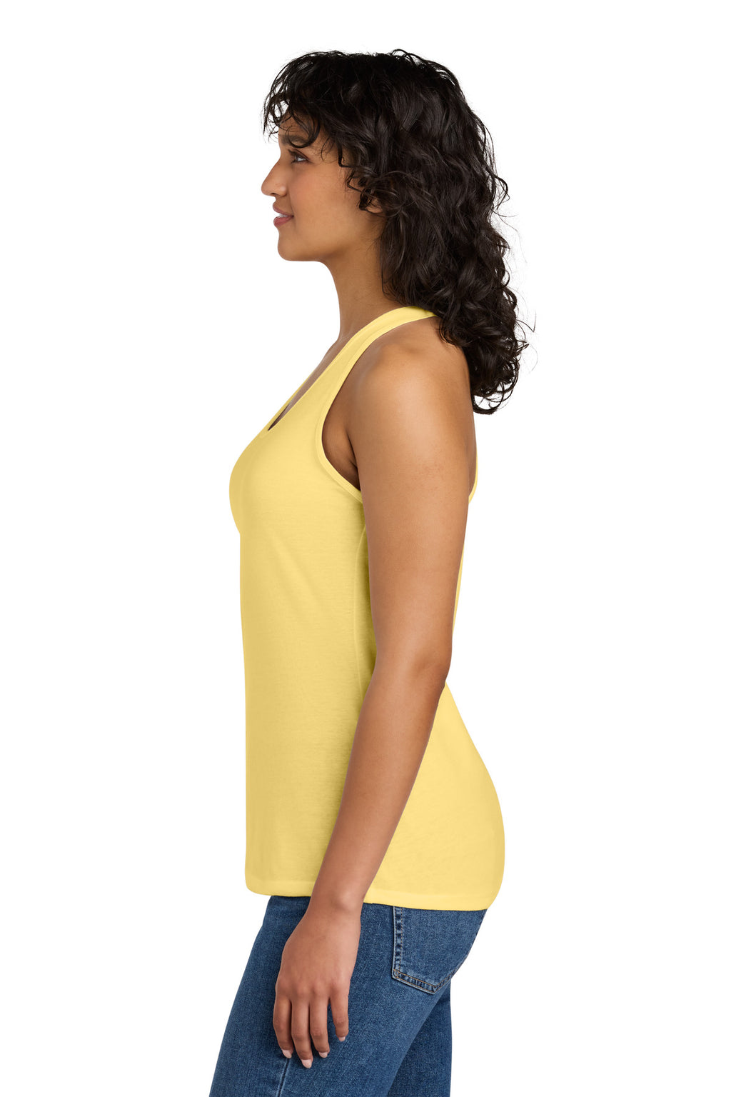 Next Level Apparel Women's Ideal Racerback Tank NL1533 - Banana Cream - side