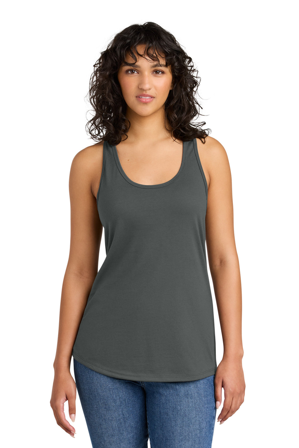 Next Level Apparel Women's Ideal Racerback Tank NL1533 - Dark Gray - front