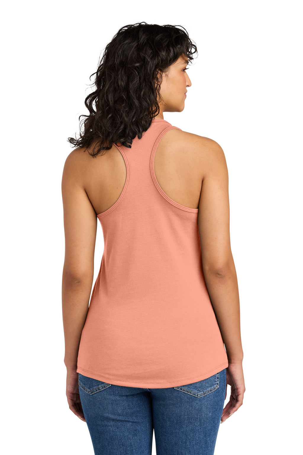Next Level Apparel Women's Ideal Racerback Tank NL1533 - Light Orange - back