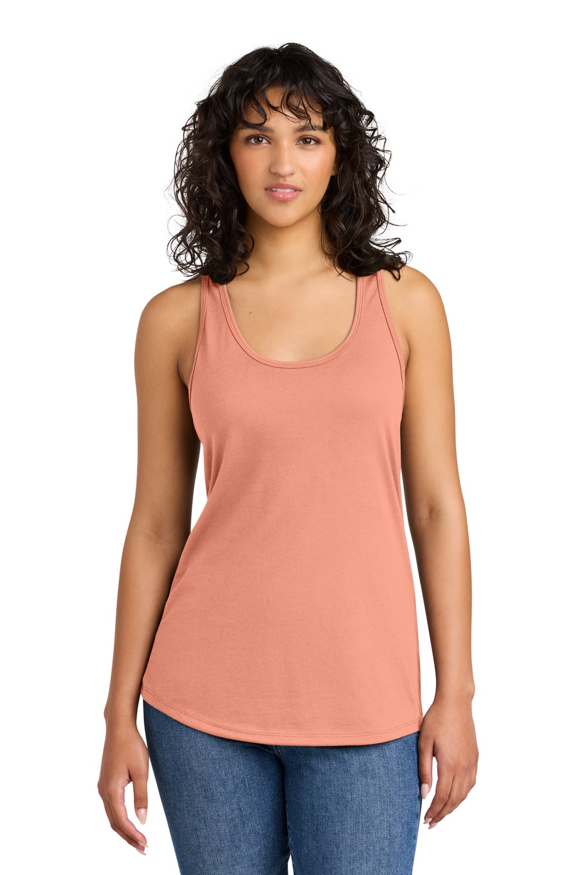 Next Level Apparel Women's Ideal Racerback Tank NL1533 - Light Orange - front