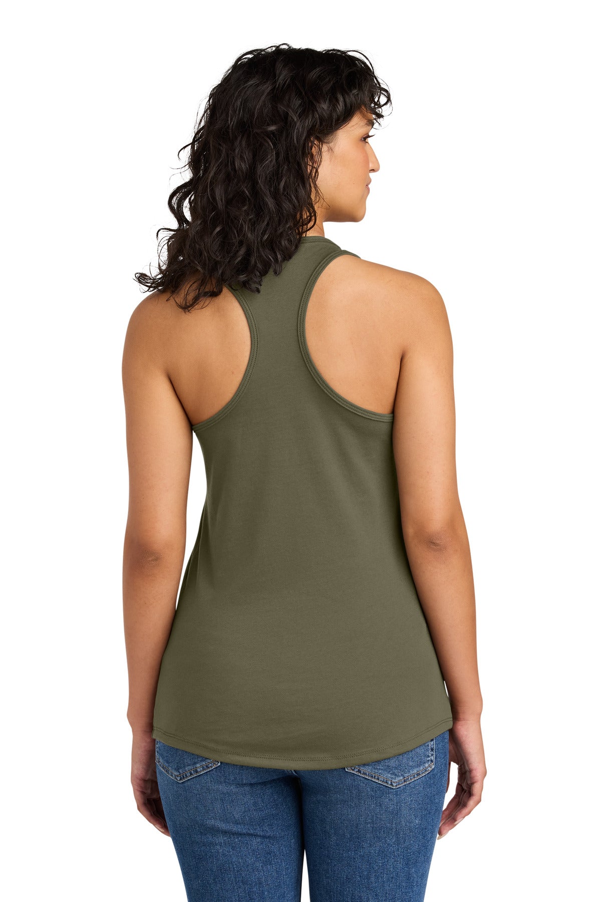 Next Level Apparel Women's Ideal Racerback Tank NL1533 - Military Green - back