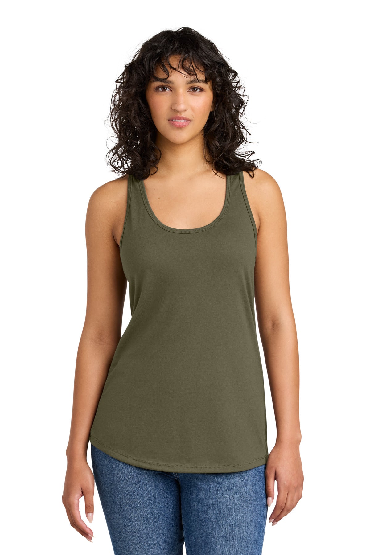 Next Level Apparel Women's Ideal Racerback Tank NL1533 - Military Green - front
