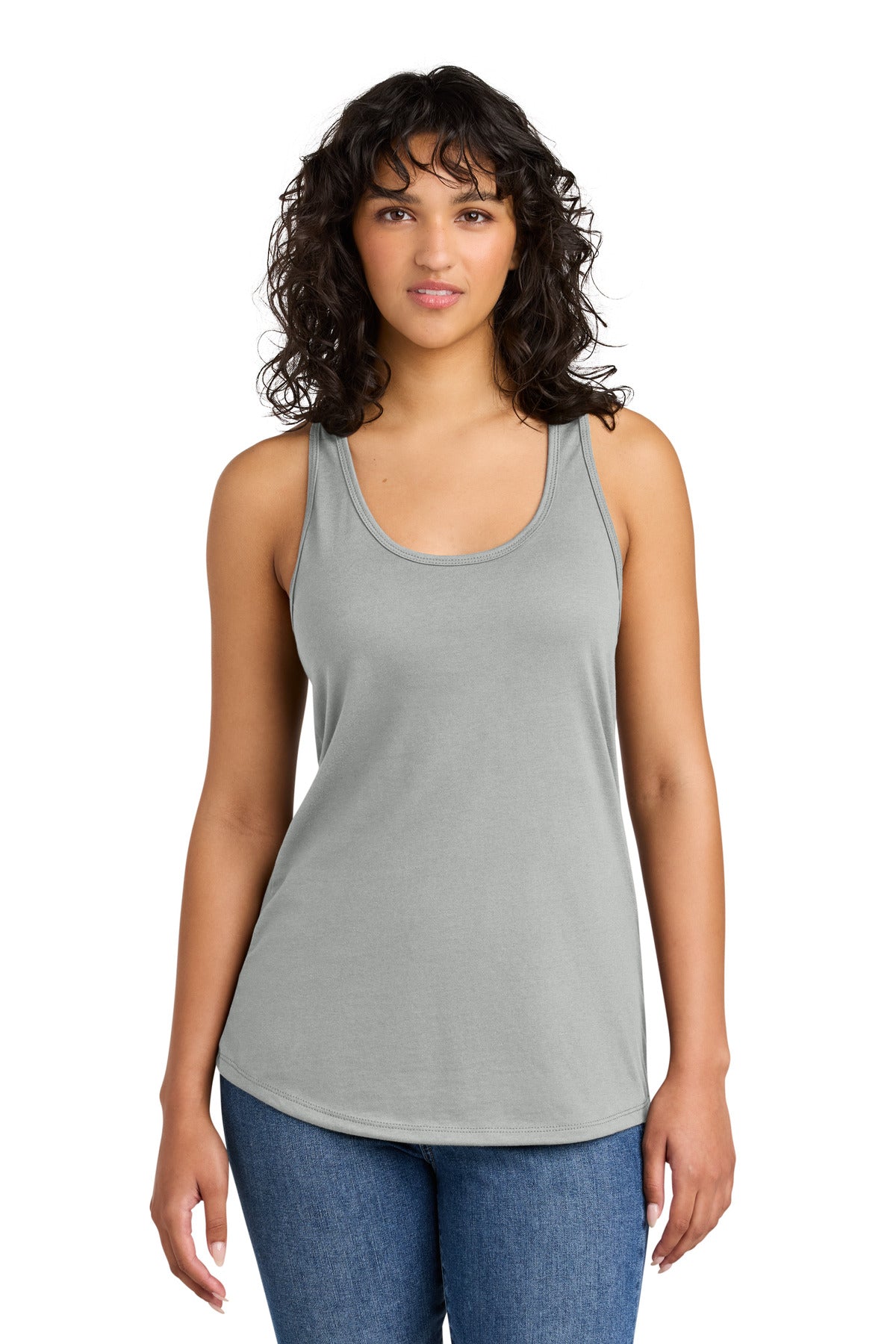 Next Level Apparel Women's Ideal Racerback Tank NL1533 - Silver - front
