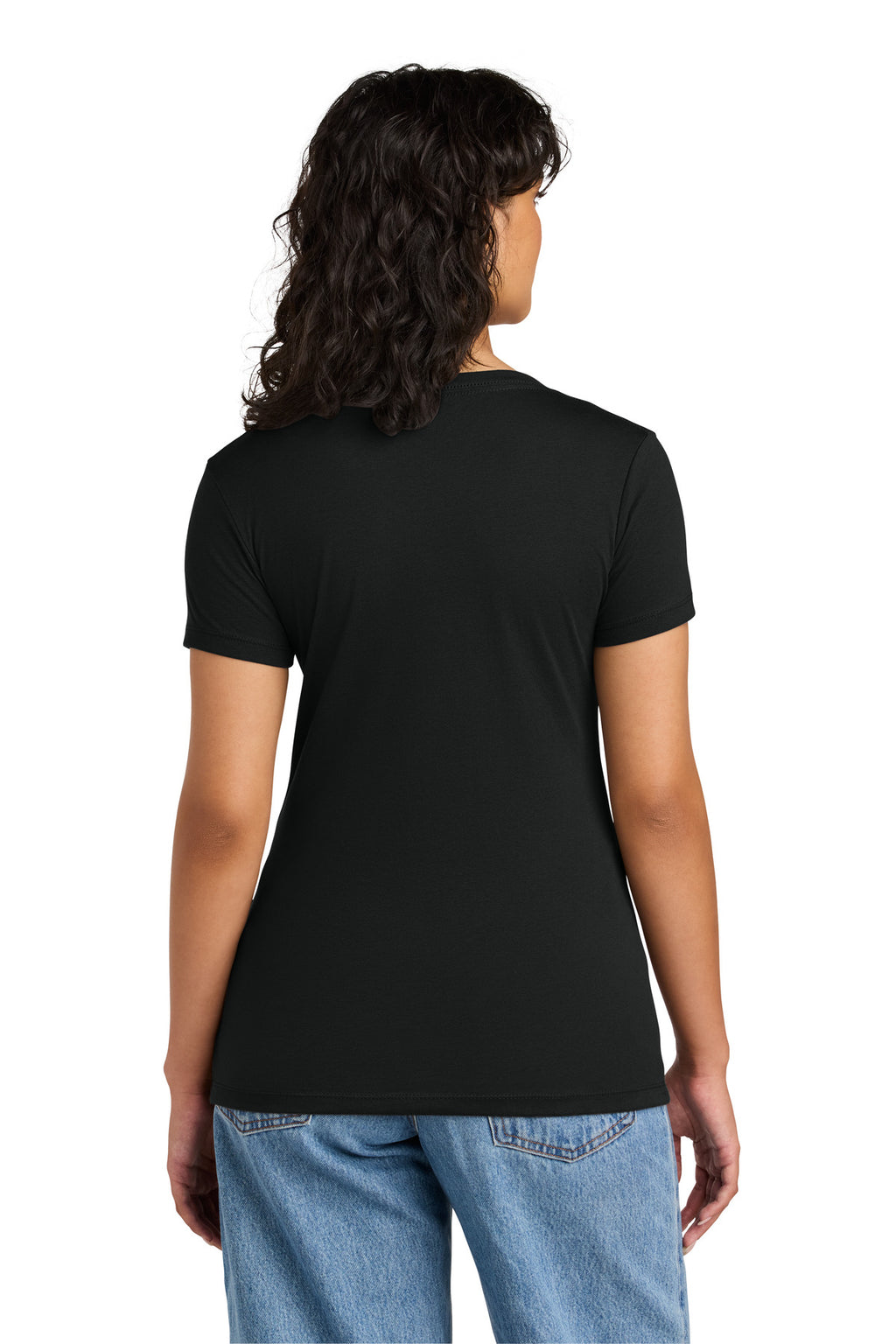 Next Level Apparel Women's Ideal V-Neck Tee NL1540 - Black - back