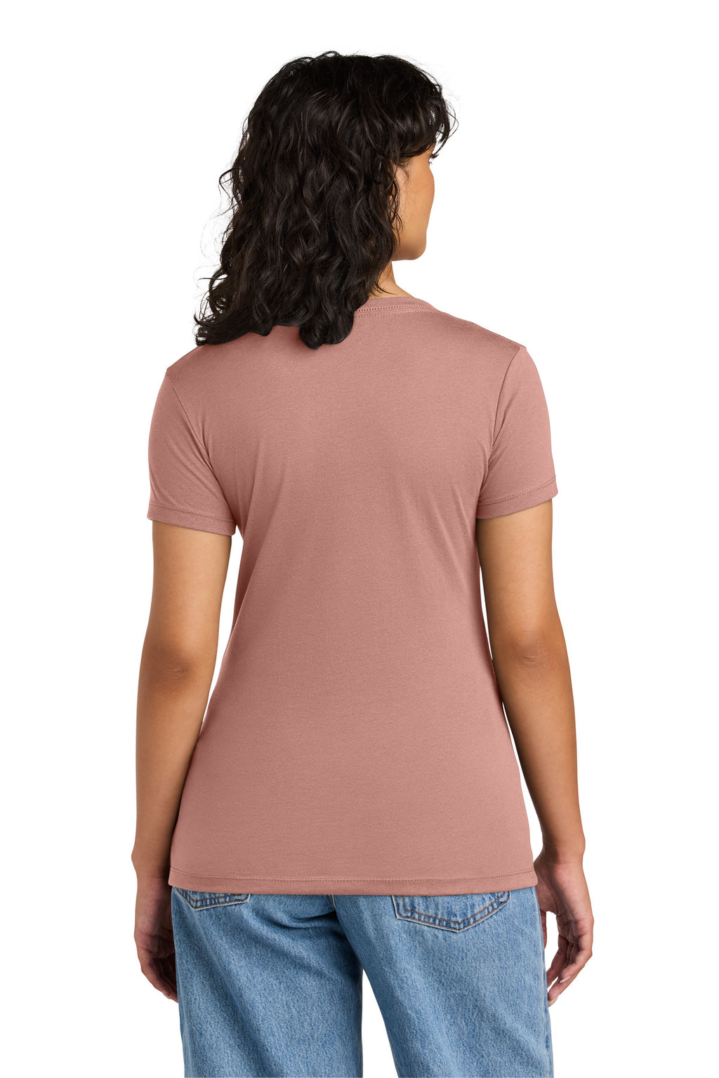 Next Level Apparel Women's Ideal V-Neck Tee NL1540 - Desert Pink - back