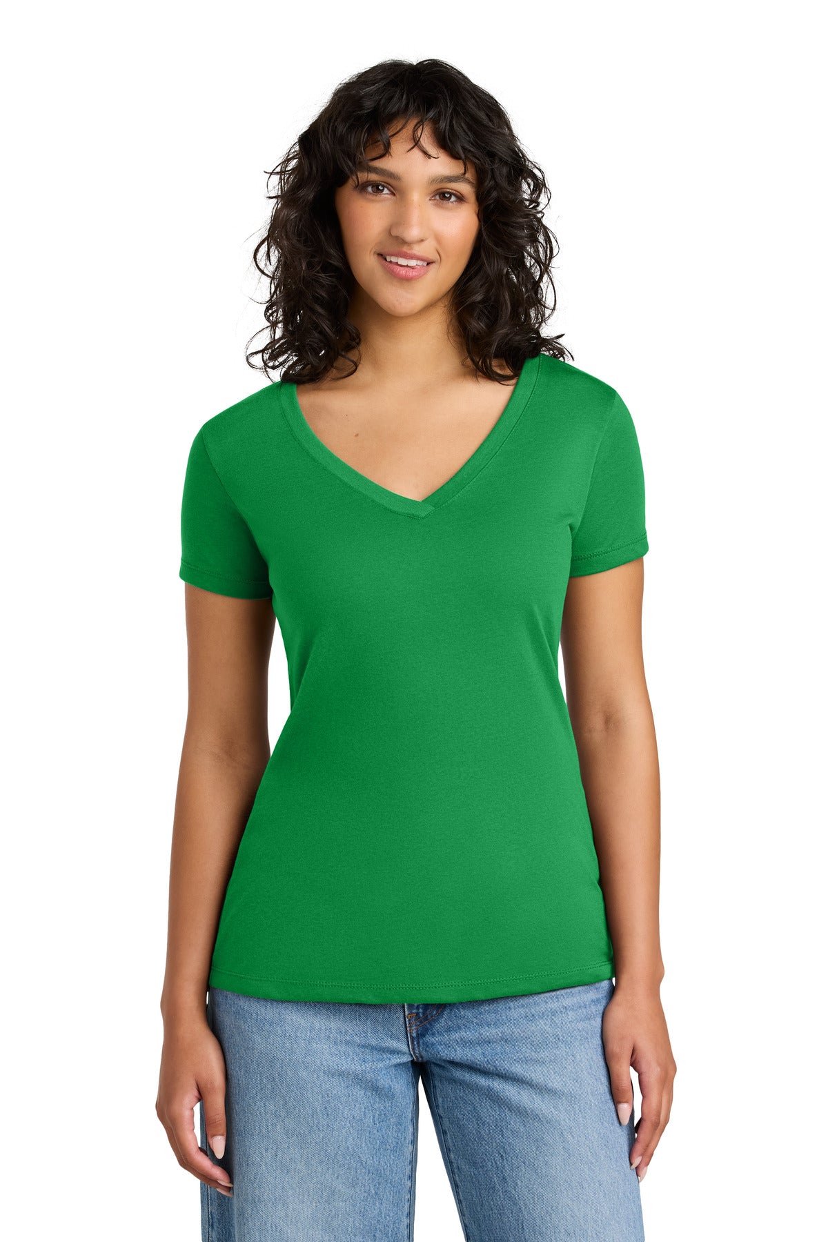 Next Level Apparel Women's Ideal V-Neck Tee NL1540 - Kelly Green - front