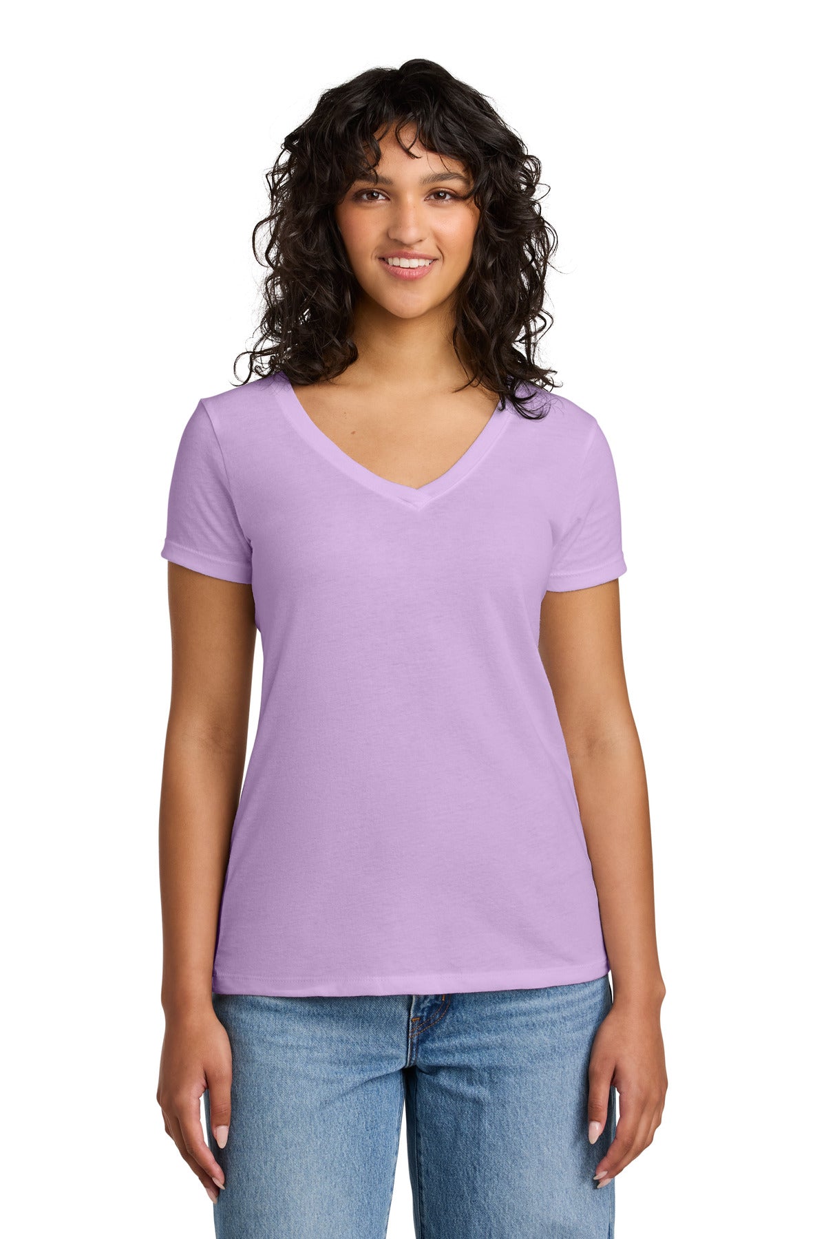 Next Level Apparel Women's Ideal V-Neck Tee NL1540 - Lilac - front