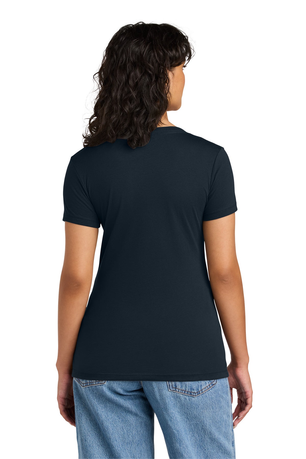 Next Level Apparel Women's Ideal V-Neck Tee NL1540 - Midnight Navy - back