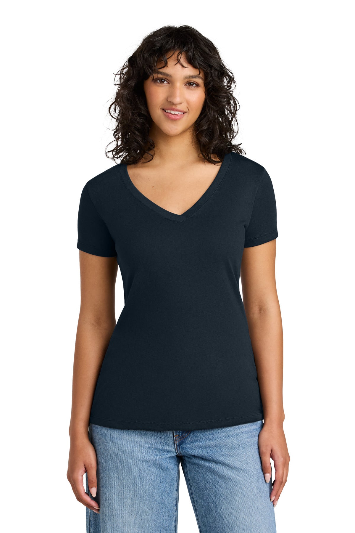 Next Level Apparel Women's Ideal V-Neck Tee NL1540 - Midnight Navy - front