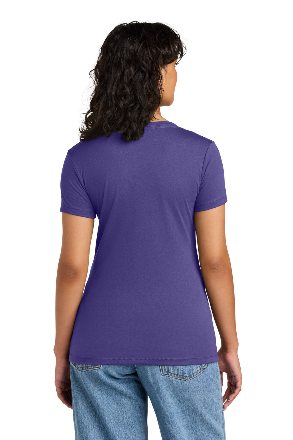 Next Level Apparel Women's Ideal V-Neck Tee NL1540 - Purple Rush - back