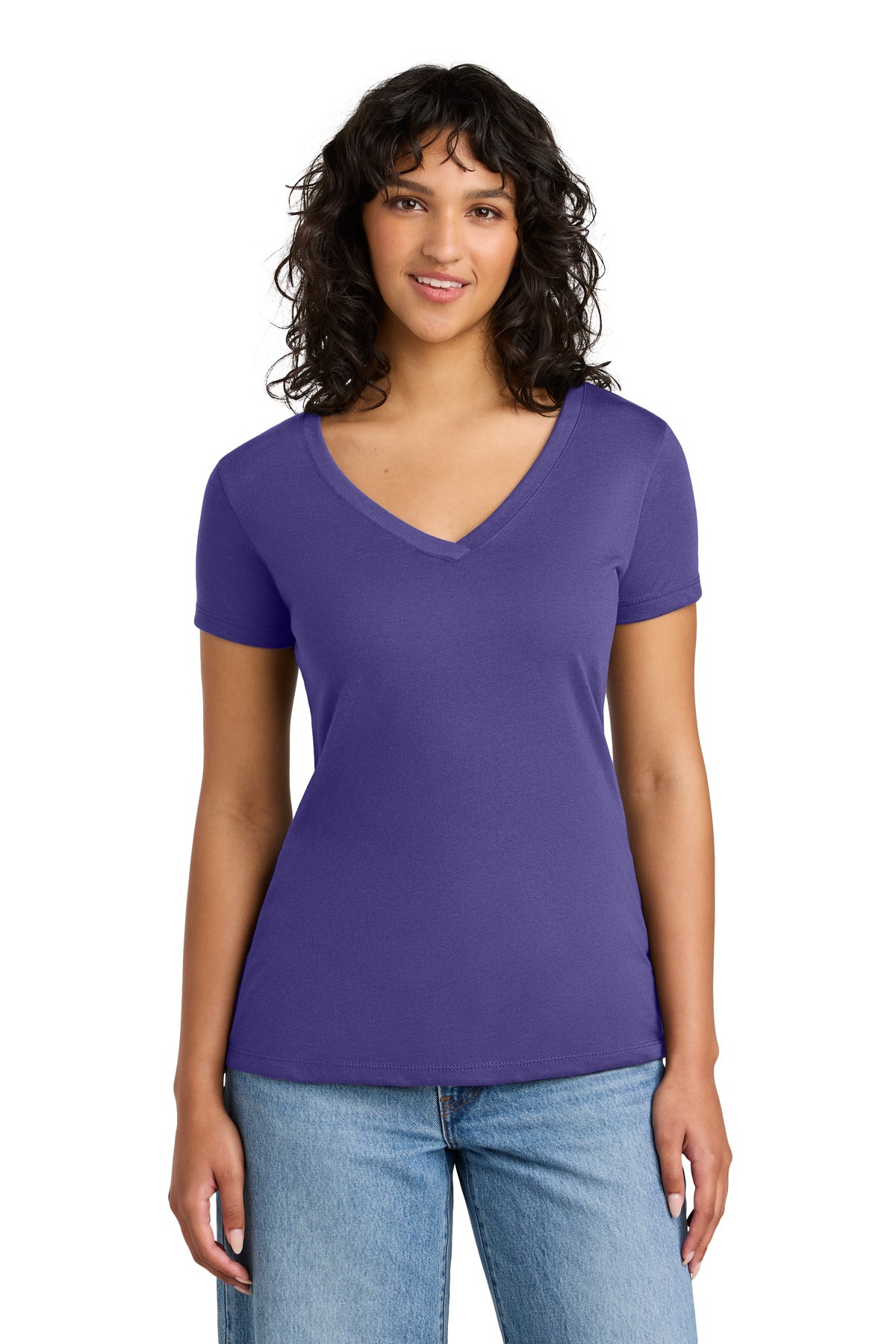 Next Level Apparel Women's Ideal V-Neck Tee NL1540 - Purple Rush - front