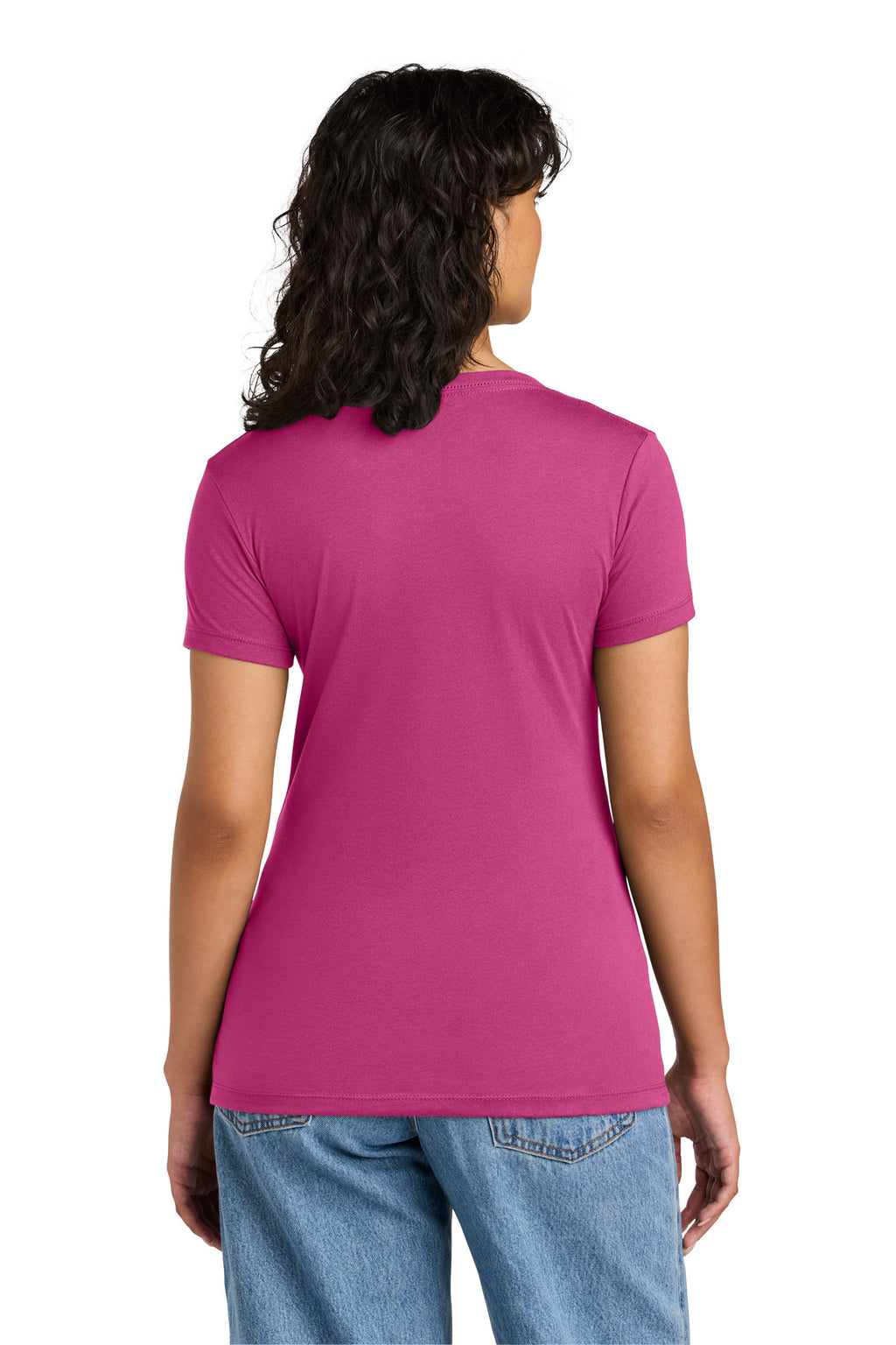 Next Level Apparel Women's Ideal V-Neck Tee NL1540 - Raspberry - back