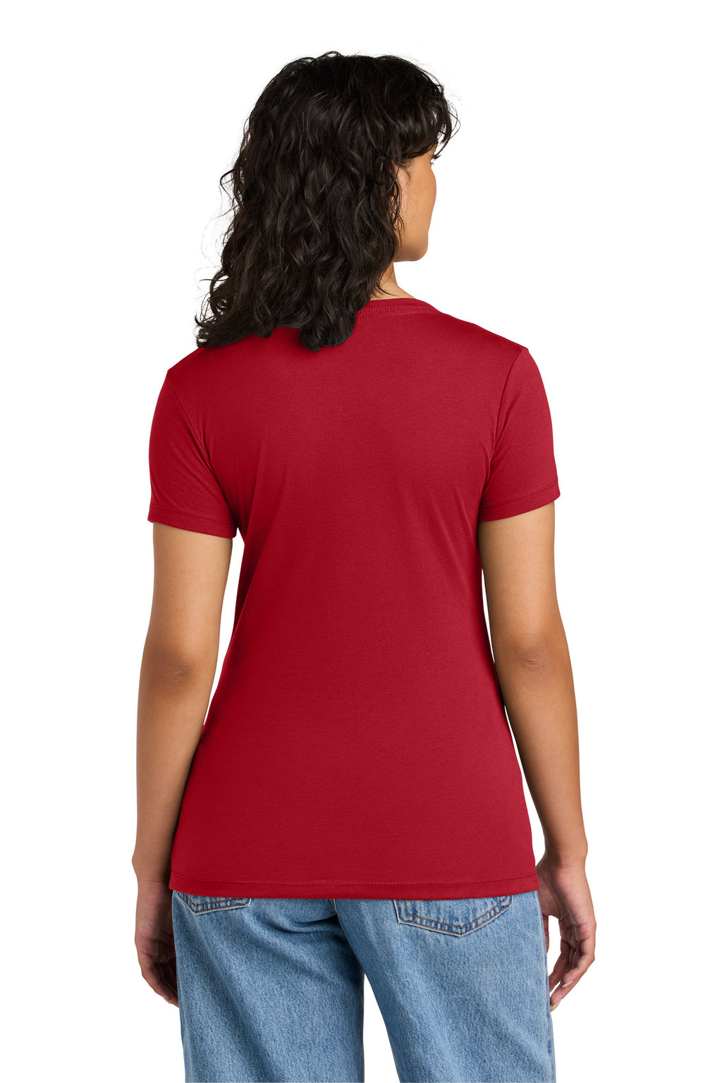 Next Level Apparel Women's Ideal V-Neck Tee NL1540 - Red - back