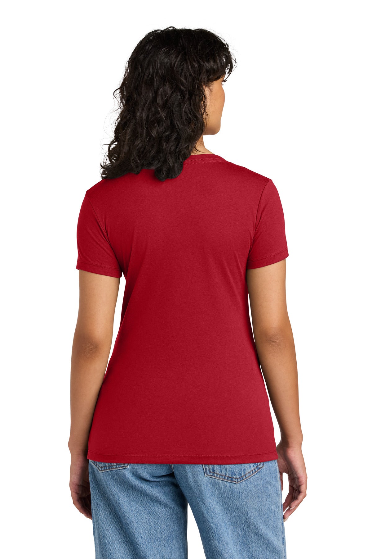 Next Level Apparel Women's Ideal V-Neck Tee NL1540 - Red - back
