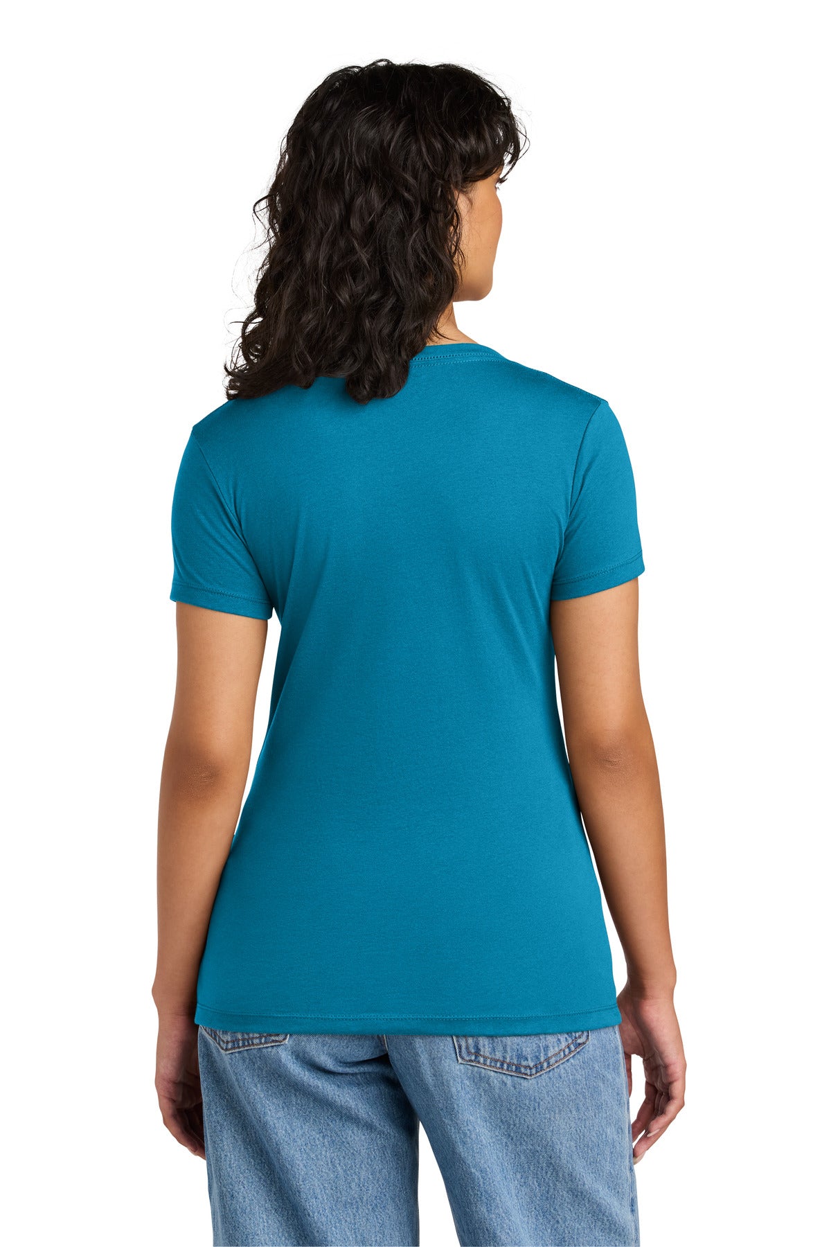 Next Level Apparel Women's Ideal V-Neck Tee NL1540 - Turquoise - back