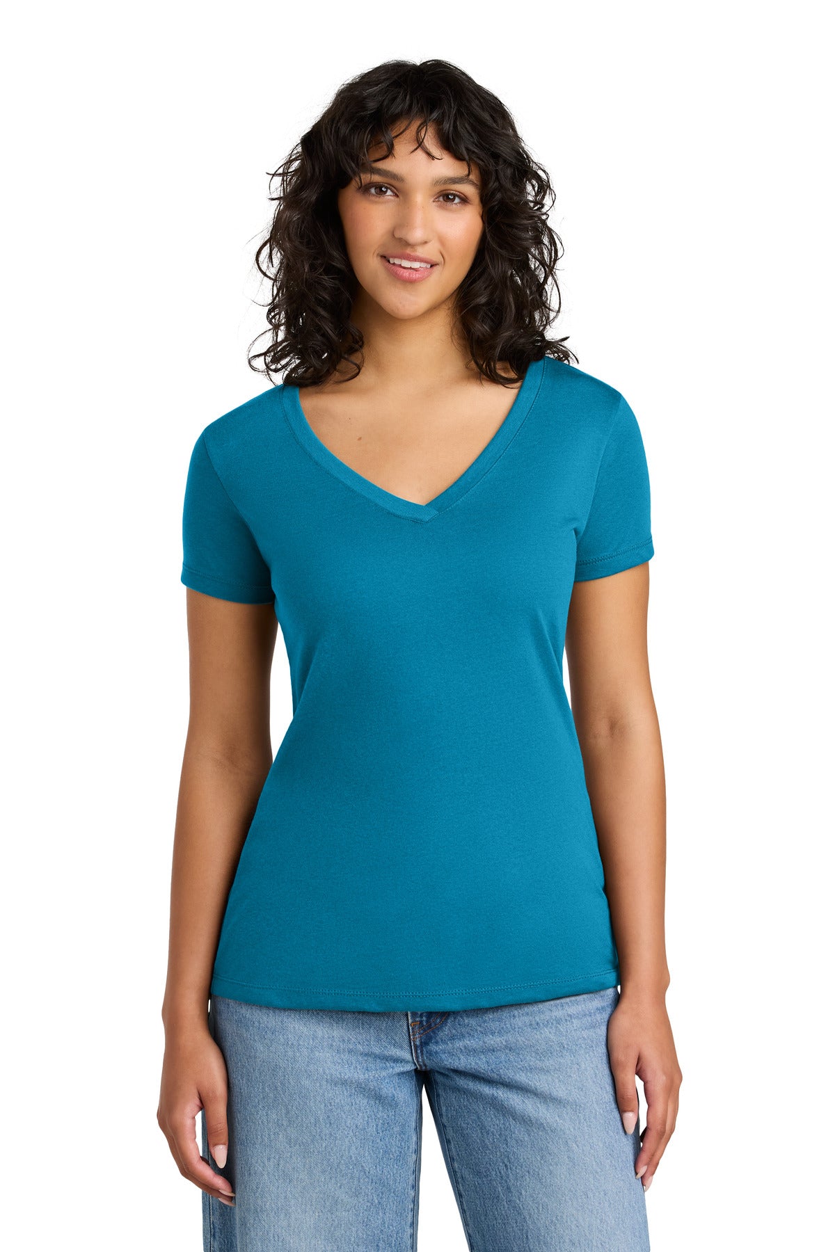 Next Level Apparel Women's Ideal V-Neck Tee NL1540 - Turquoise - front