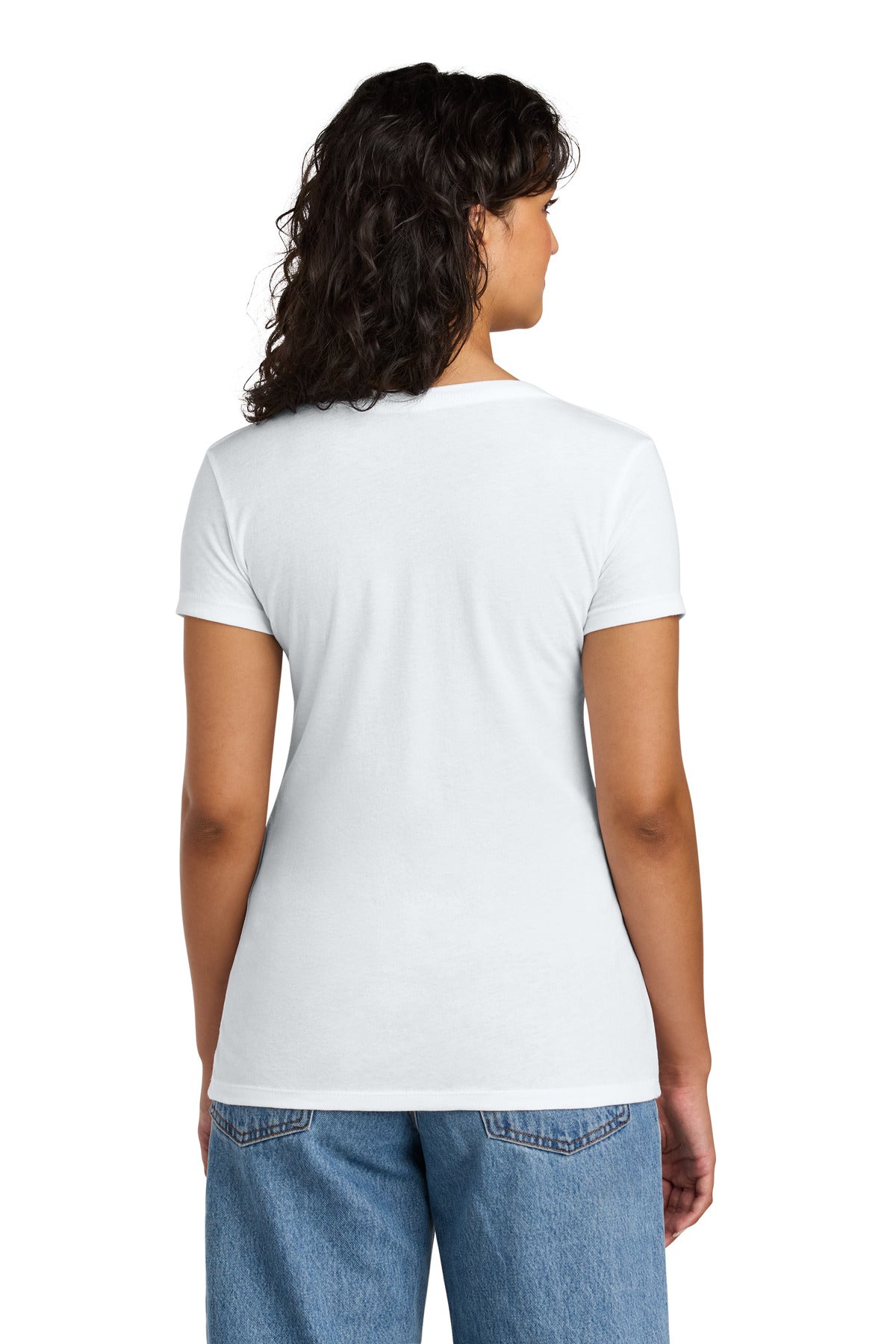 Next Level Apparel Women's Ideal V-Neck Tee NL1540 - White - back