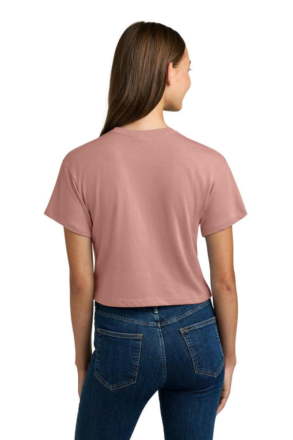 Next Level Apparel Women's Ideal Crop Top NL1580 - Desert Pink - back