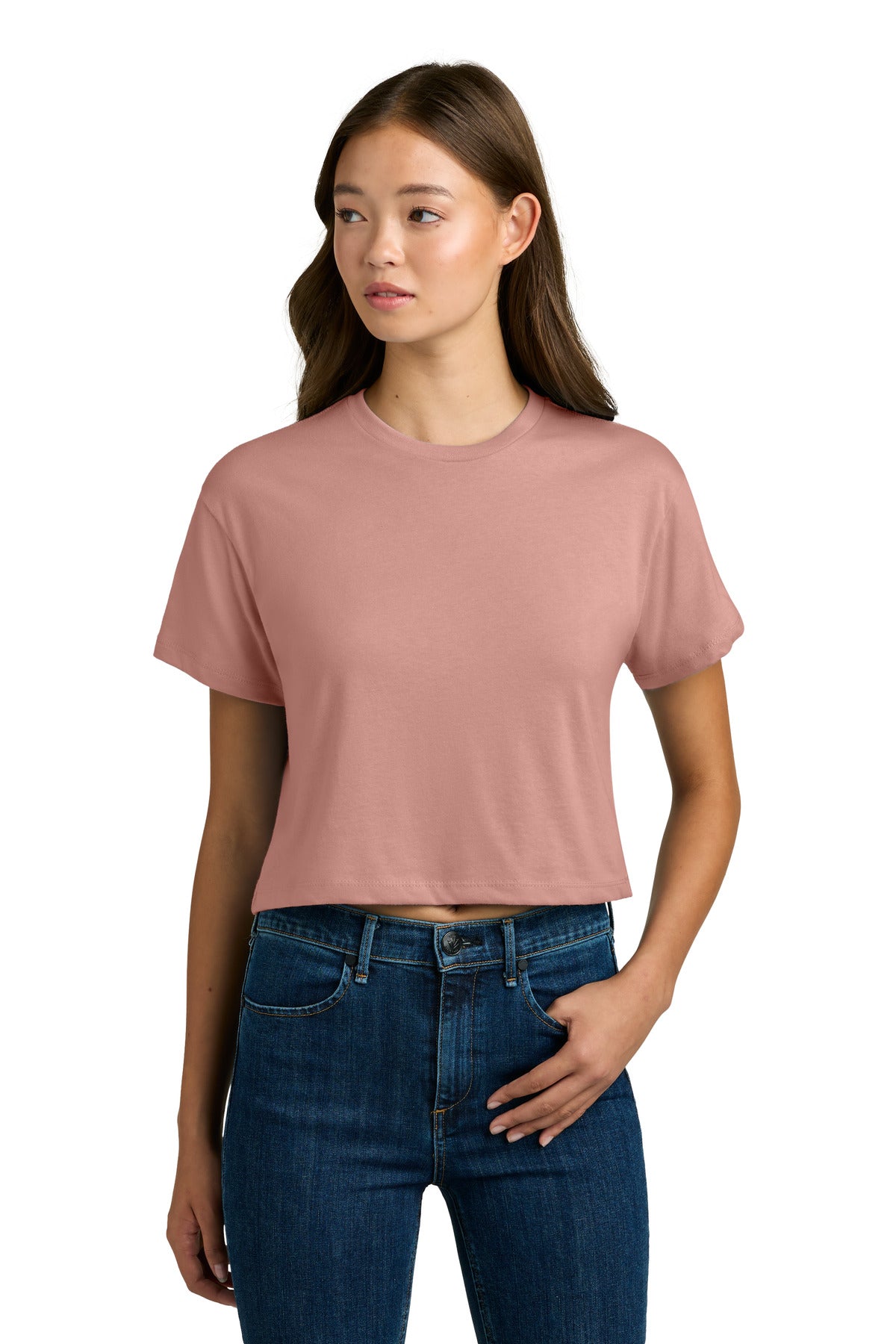 Next Level Apparel Women's Ideal Crop Top NL1580 - Desert Pink - front