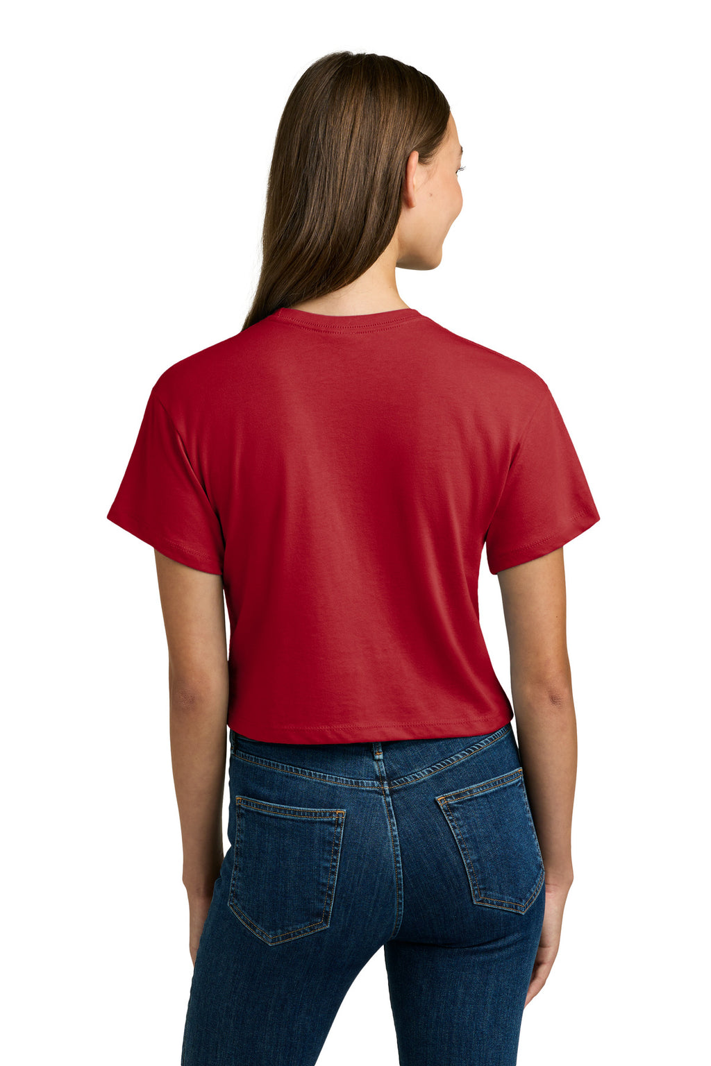 Next Level Apparel Women's Ideal Crop Top NL1580 - Red - back
