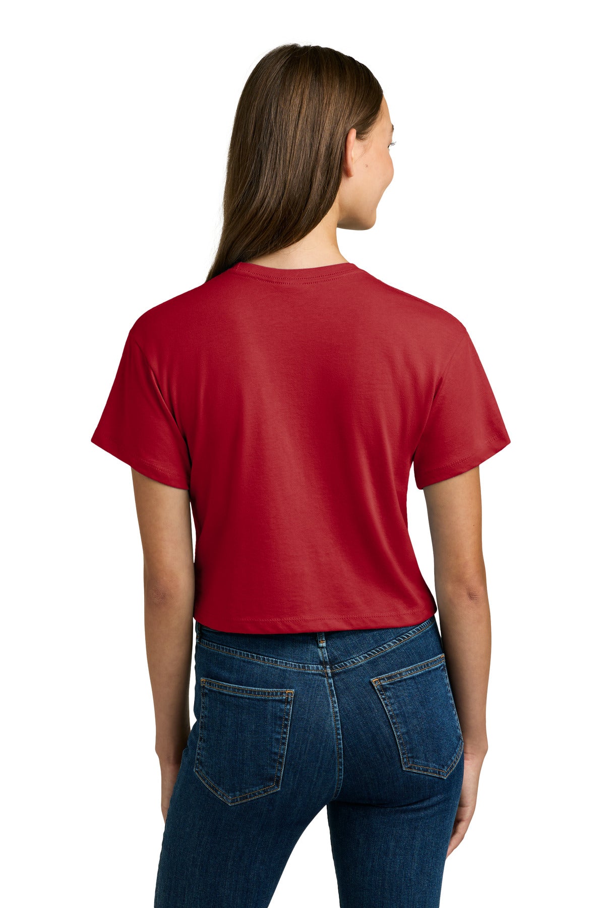 Next Level Apparel Women's Ideal Crop Top NL1580 - Red - back