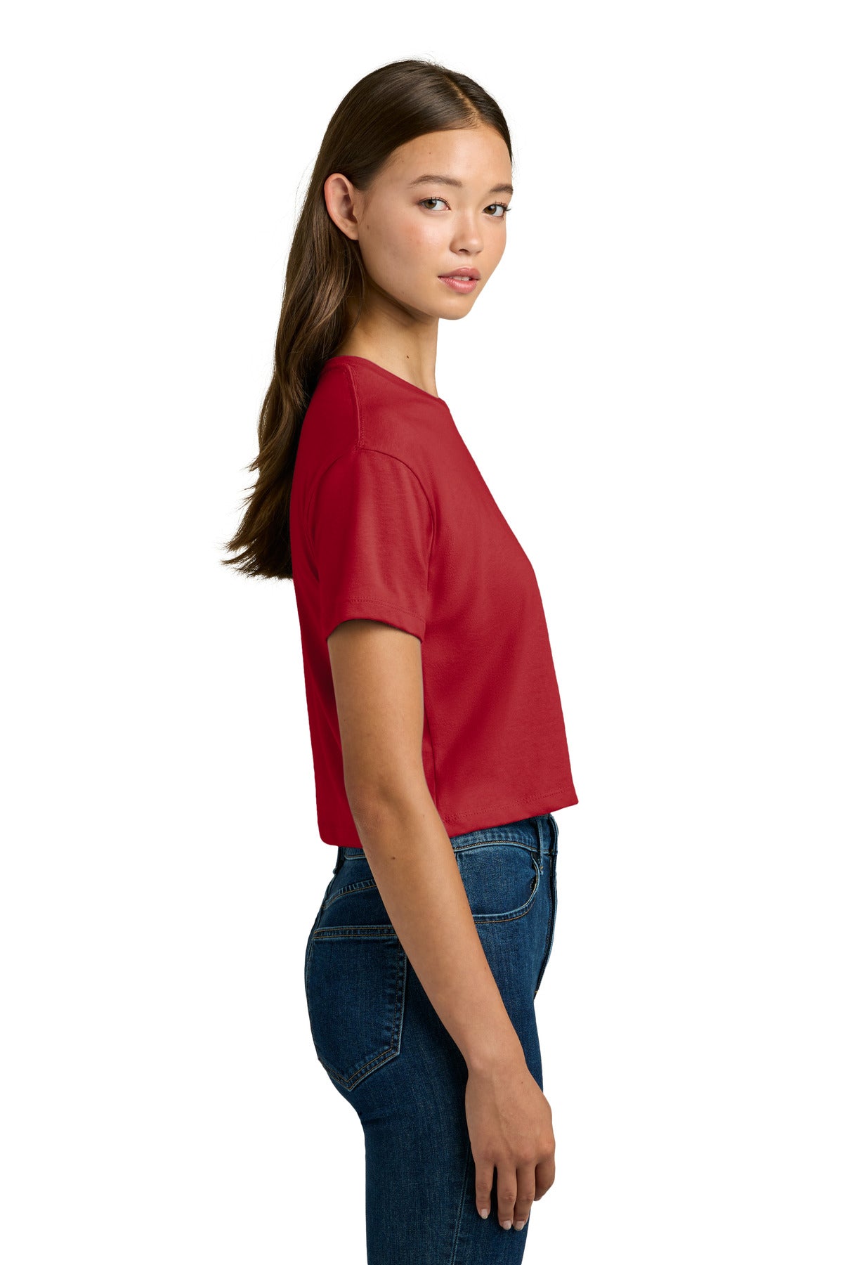 Next Level Apparel Women's Ideal Crop Top NL1580 - Red - side