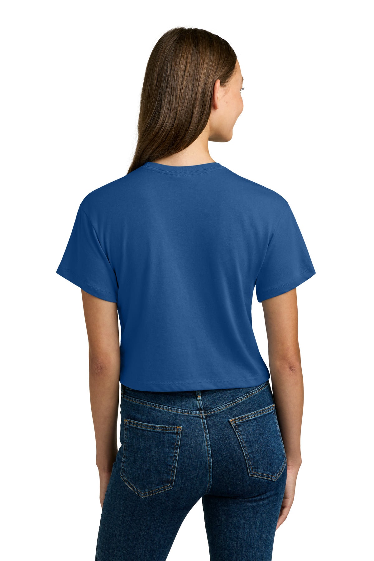 Next Level Apparel Women's Ideal Crop Top NL1580 - Royal - back