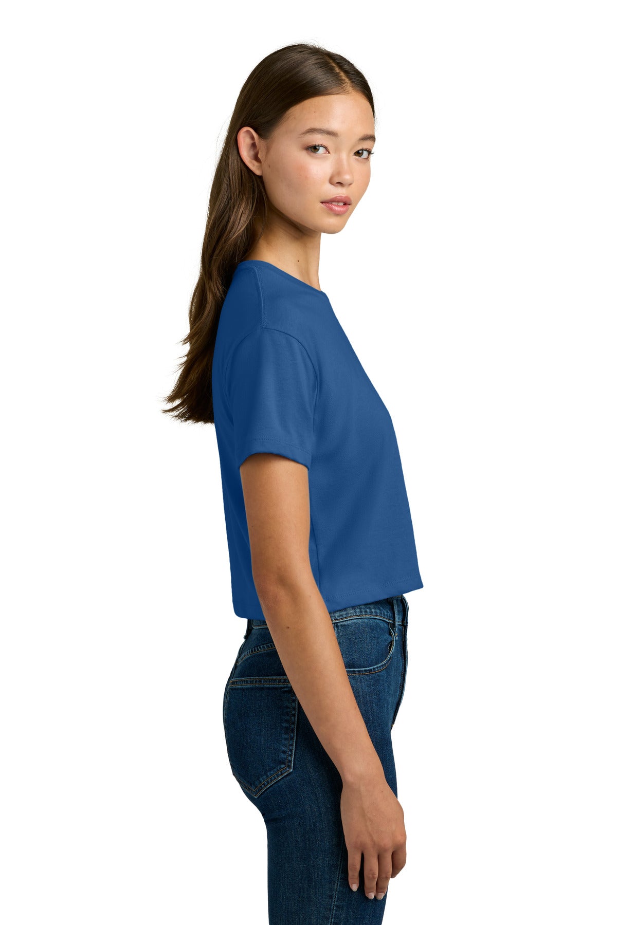 Next Level Apparel Women's Ideal Crop Top NL1580 - Royal - side