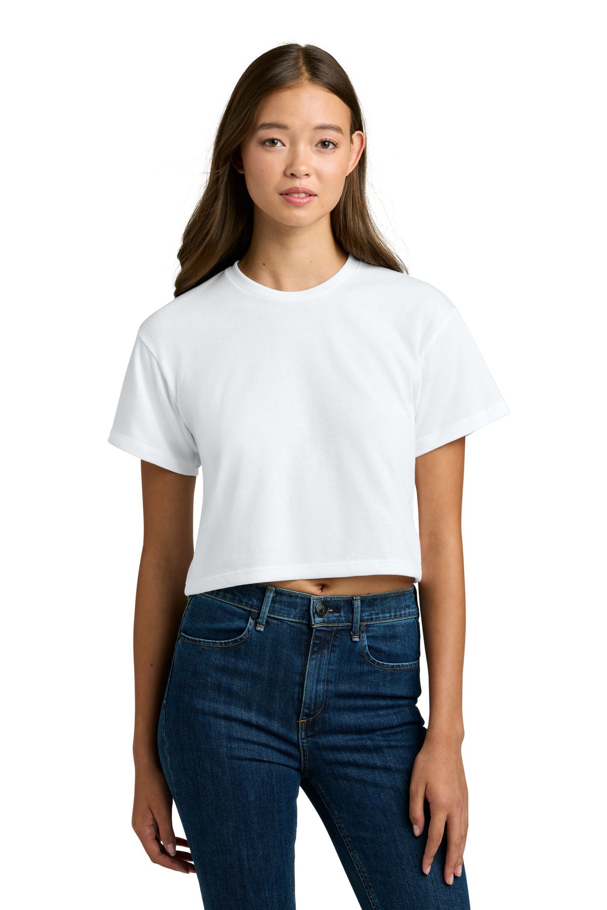 Next Level Apparel Women's Ideal Crop Top NL1580 - White - front