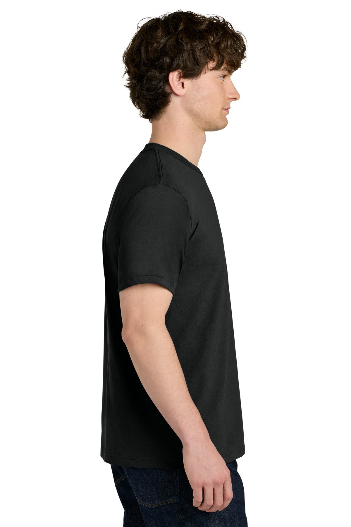 Next Level Apparel Ideal Jersey Tee NL1810 - Black - side