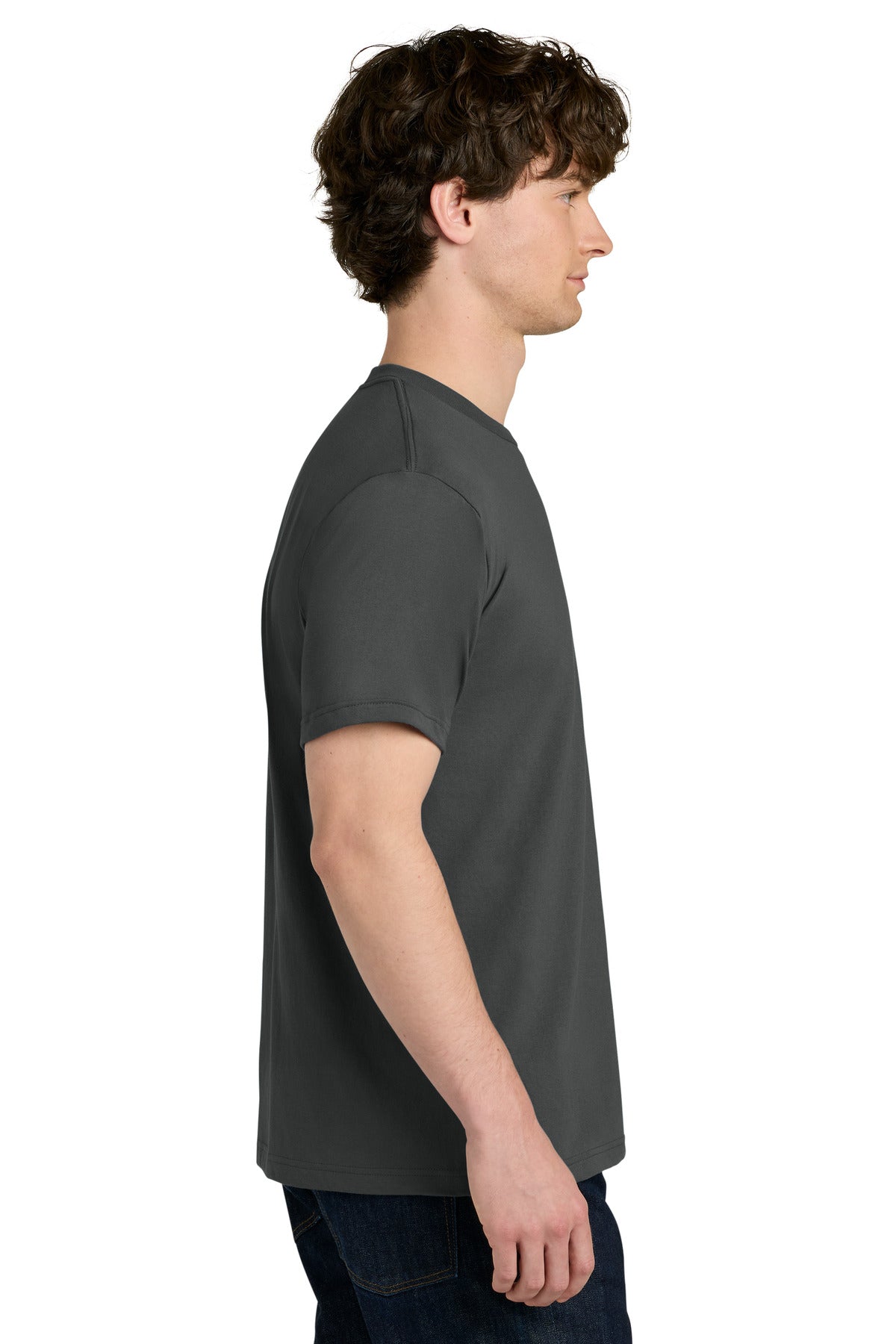 Next Level Apparel Ideal Jersey Tee NL1810 - Heavy Metal - side