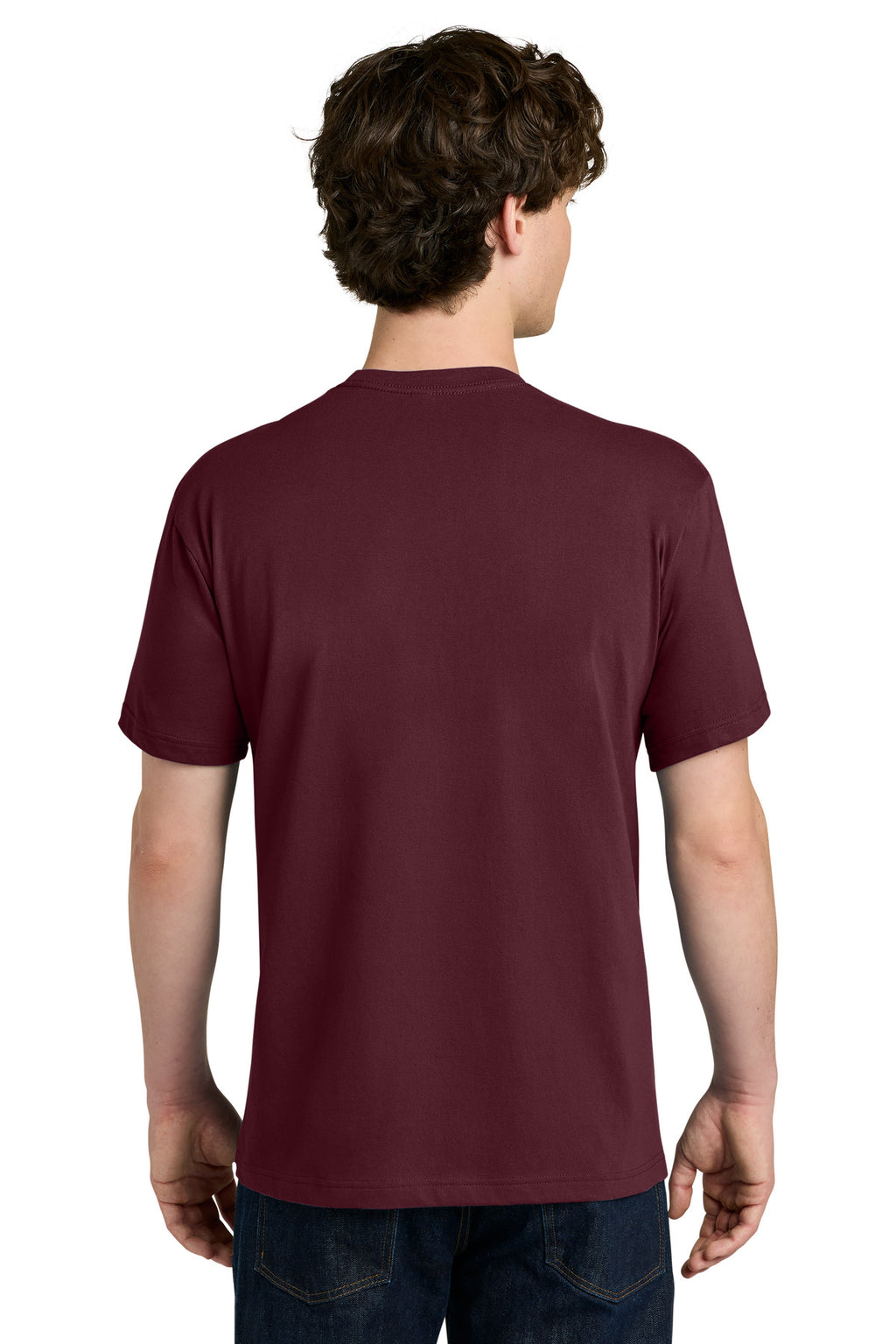 Next Level Apparel Ideal Jersey Tee NL1810 - Maroon - back