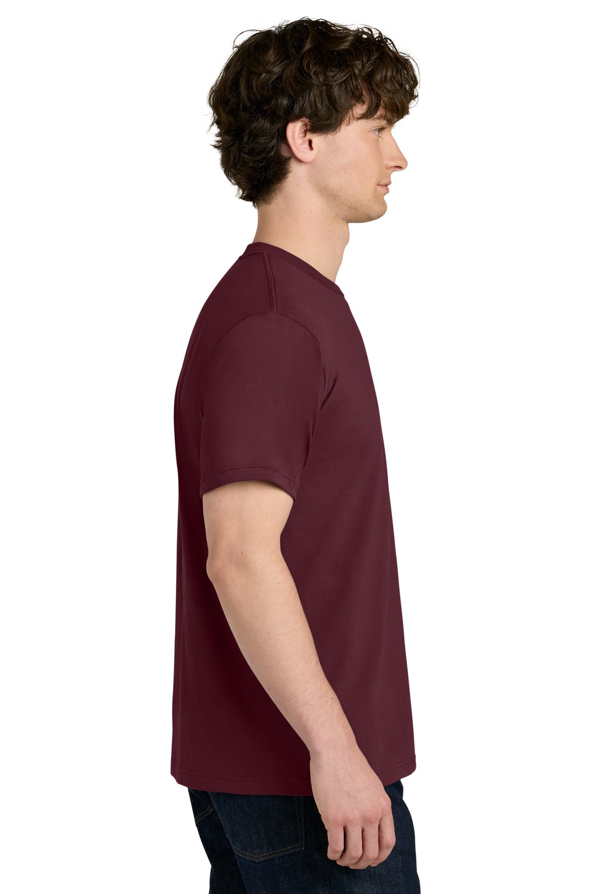 Next Level Apparel Ideal Jersey Tee NL1810 - Maroon - side