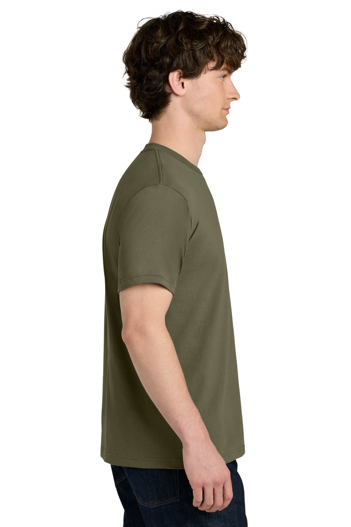 Next Level Apparel Ideal Jersey Tee NL1810 - Military Green - side