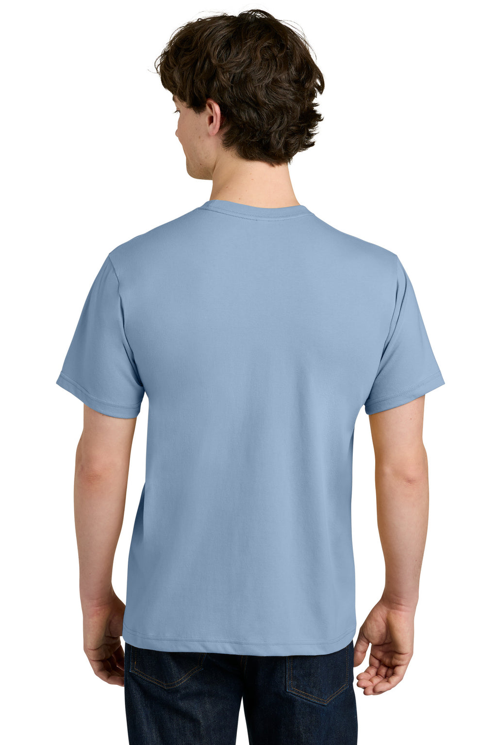 Next Level Apparel Ideal Jersey Tee NL1810 - Stonewash Denim - back