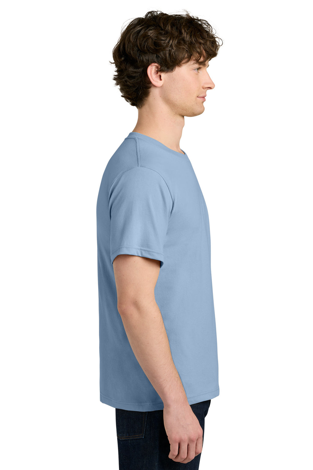 Next Level Apparel Ideal Jersey Tee NL1810 - Stonewash Denim - side