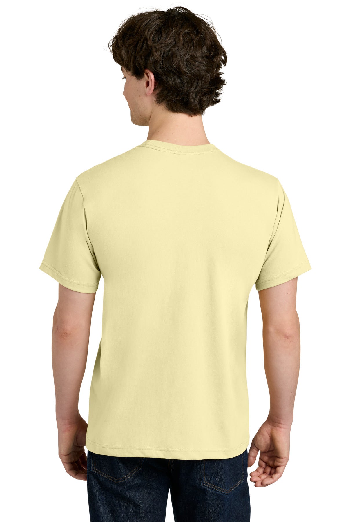 Next Level Apparel Ideal Jersey Tee NL1810 - Vintage Yellow - back