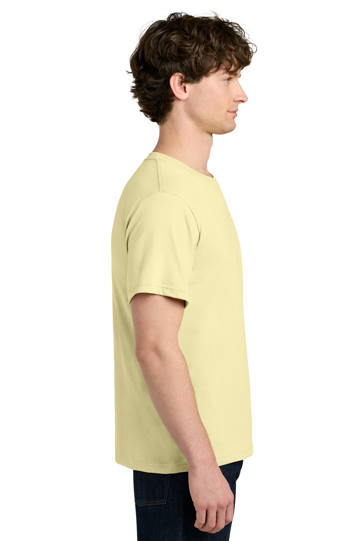 Next Level Apparel Ideal Jersey Tee NL1810 - Vintage Yellow - side