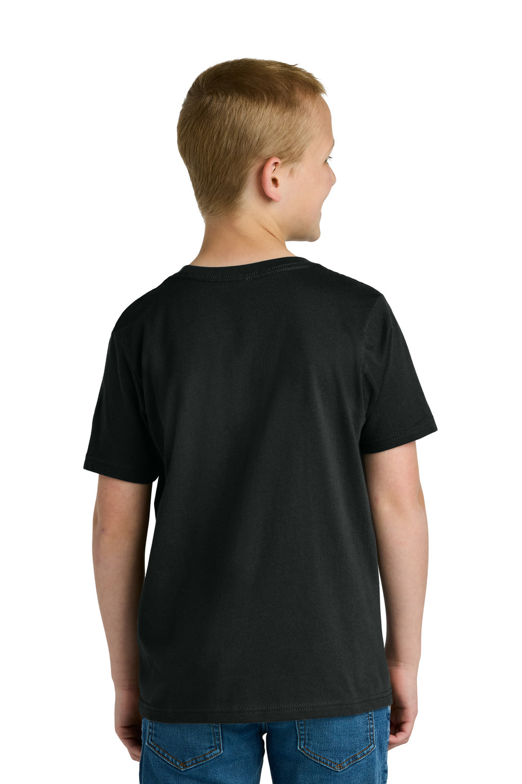 Next Level Apparel Youth Cotton Tee NL3310 - Black - back