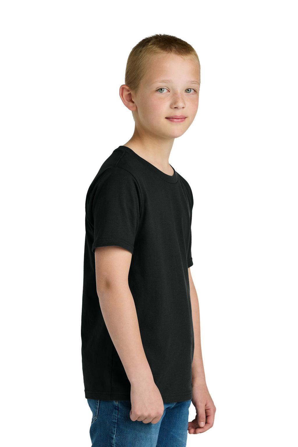 Next Level Apparel Youth Cotton Tee NL3310 - Black - side