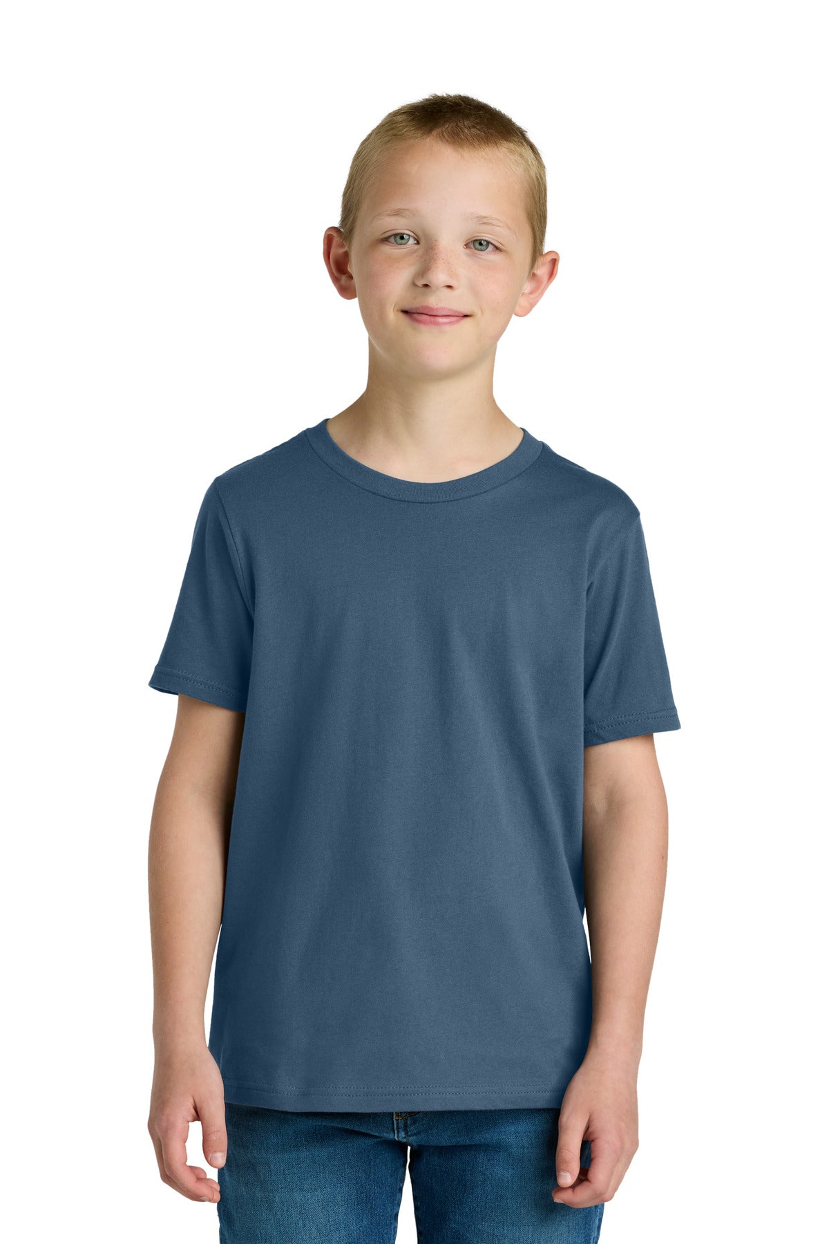 Next Level Apparel Youth Cotton Tee NL3310 - Blue Jean - front