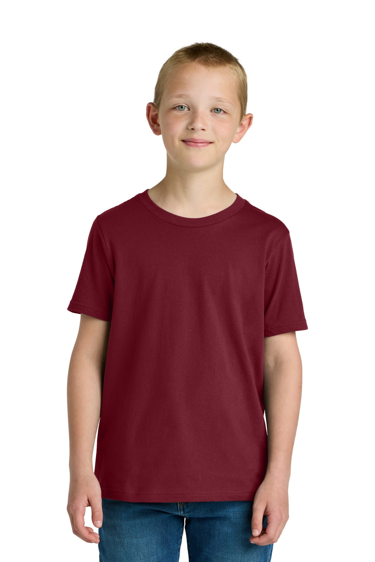 Next Level Apparel Youth Cotton Tee NL3310 - Cardinal - front