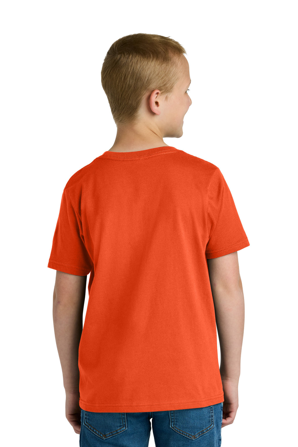 Next Level Apparel Youth Cotton Tee NL3310 - Classic Orange - back