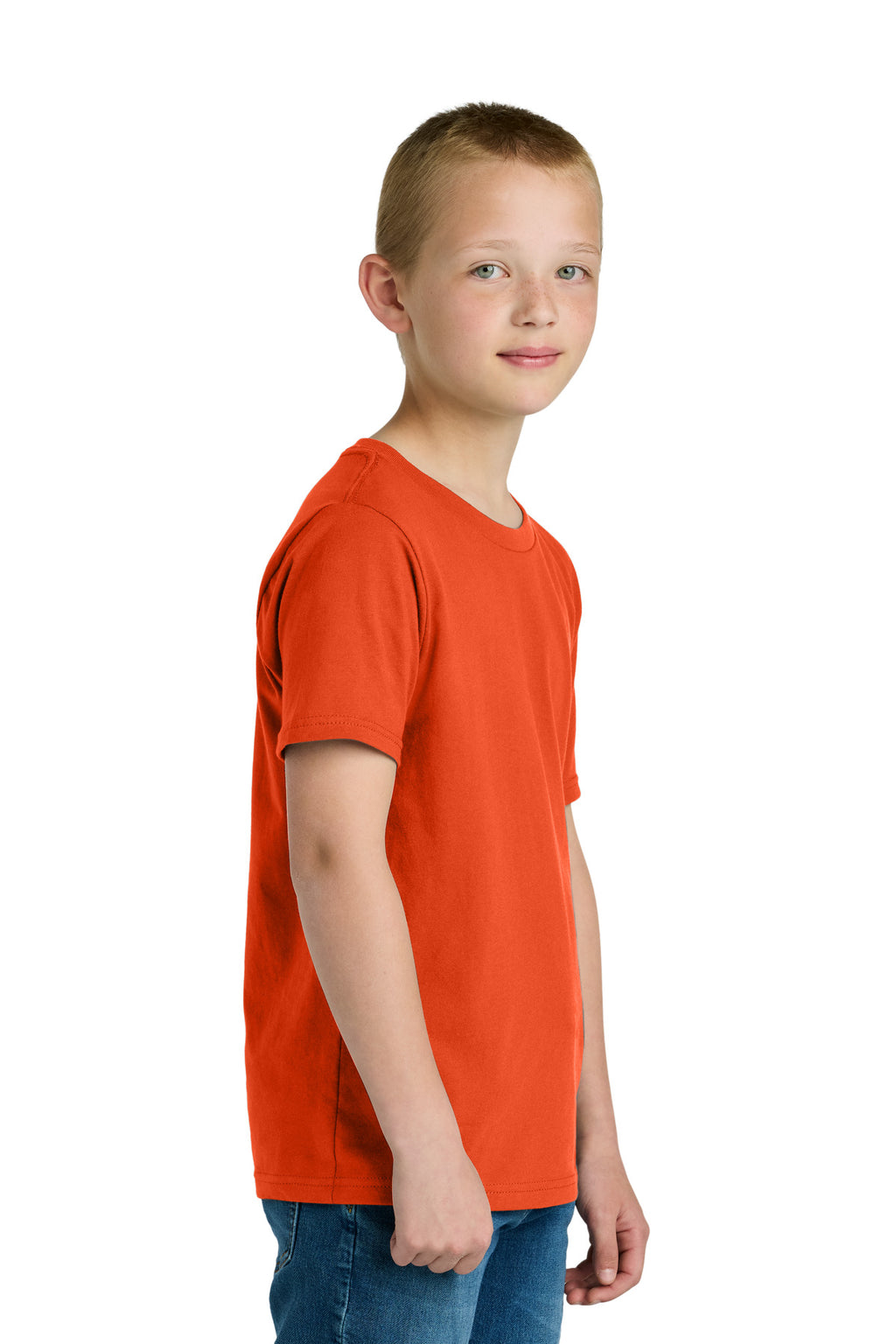 Next Level Apparel Youth Cotton Tee NL3310 - Classic Orange - side