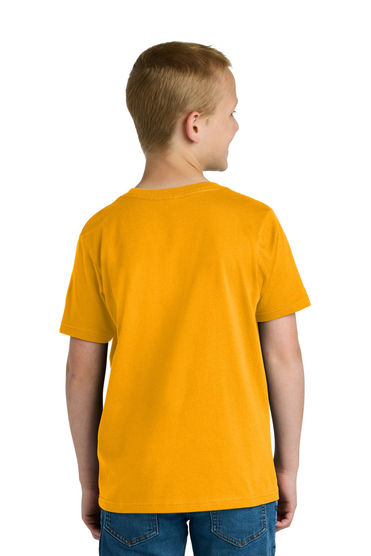 Next Level Apparel Youth Cotton Tee NL3310 - Gold - back