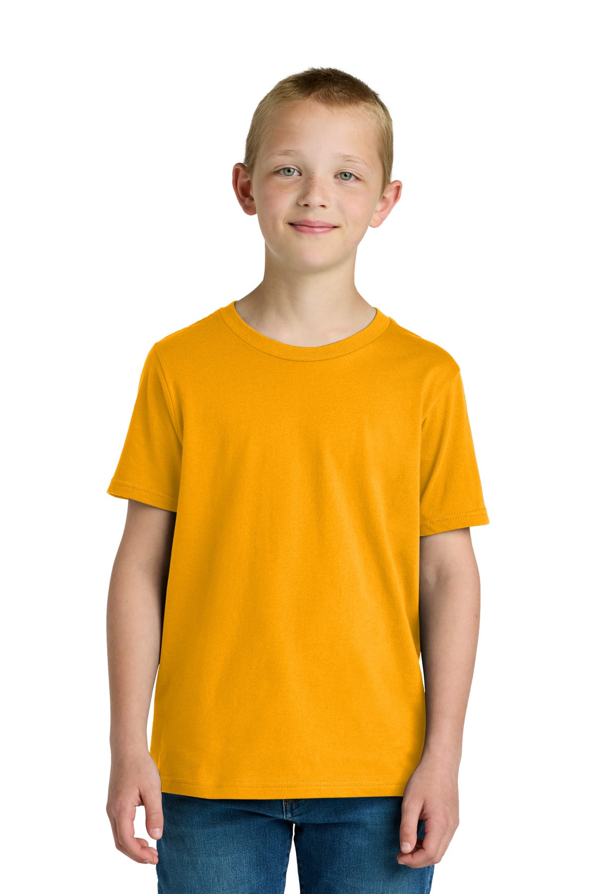 Next Level Apparel Youth Cotton Tee NL3310 - Gold - front