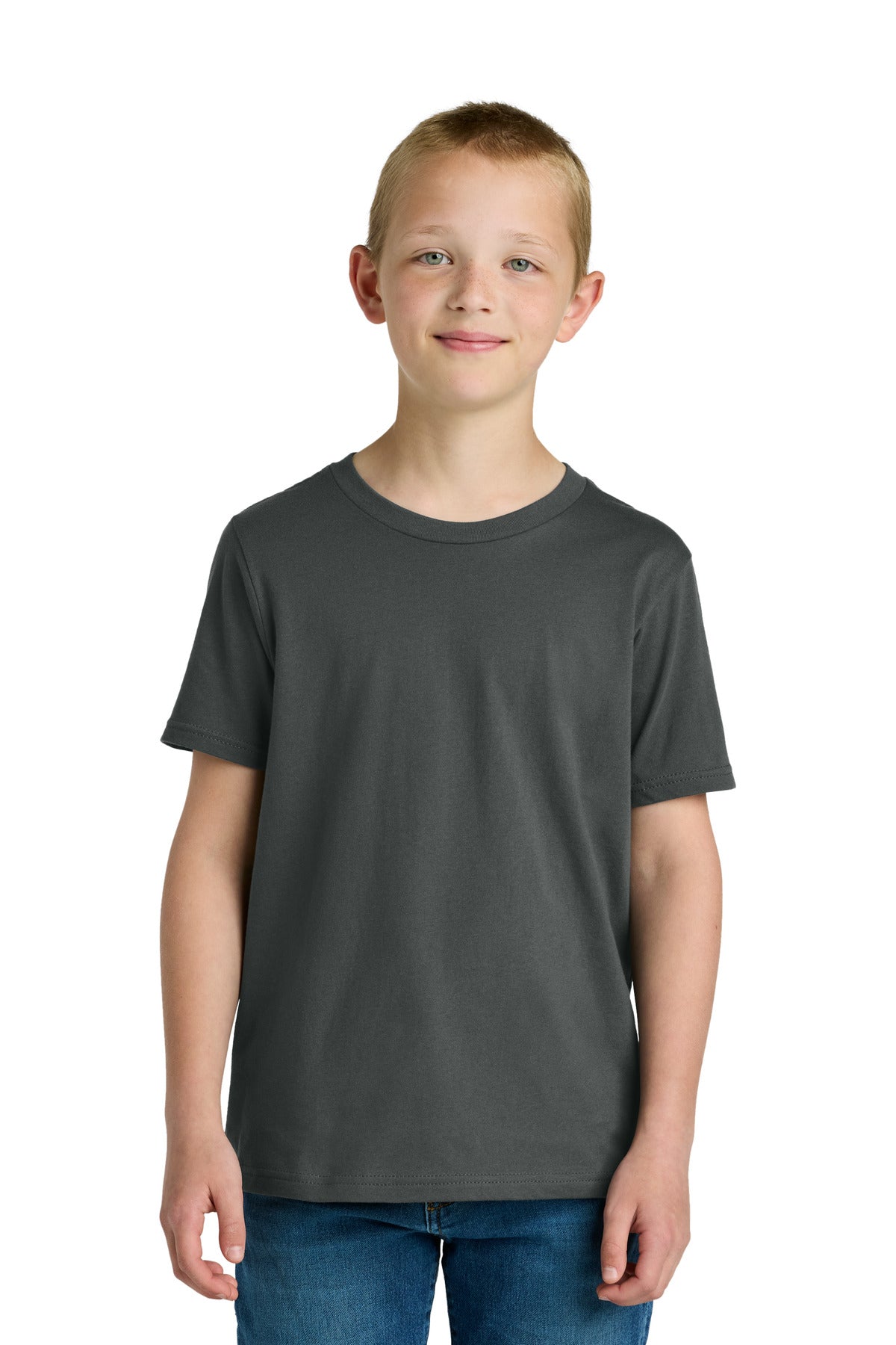 Next Level Apparel Youth Cotton Tee NL3310 - Heavy Metal - front