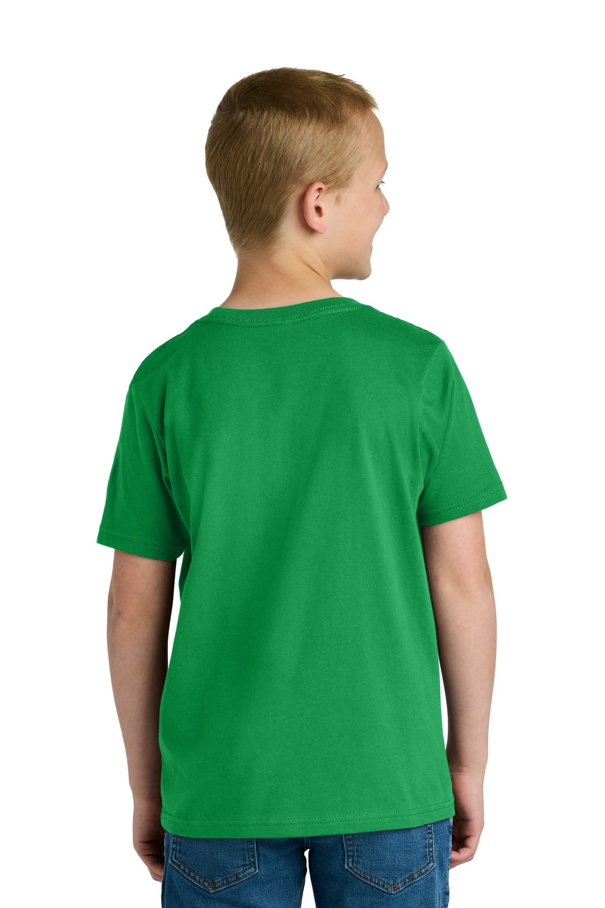 Next Level Apparel Youth Cotton Tee NL3310 - Kelly Green - back